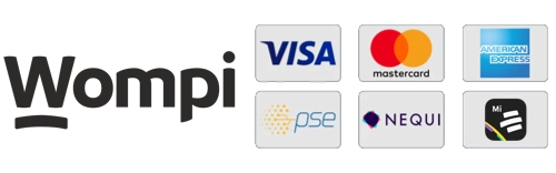 Medios de pago: Wompi, Bancolombia, PSE, Visa, Mastercard y pago contra entrega